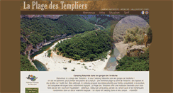 Desktop Screenshot of camping-templiers-ardeche.com